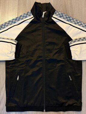 Gucci Oversize Technical Jersey Jacket black ivory sz XXS XS S